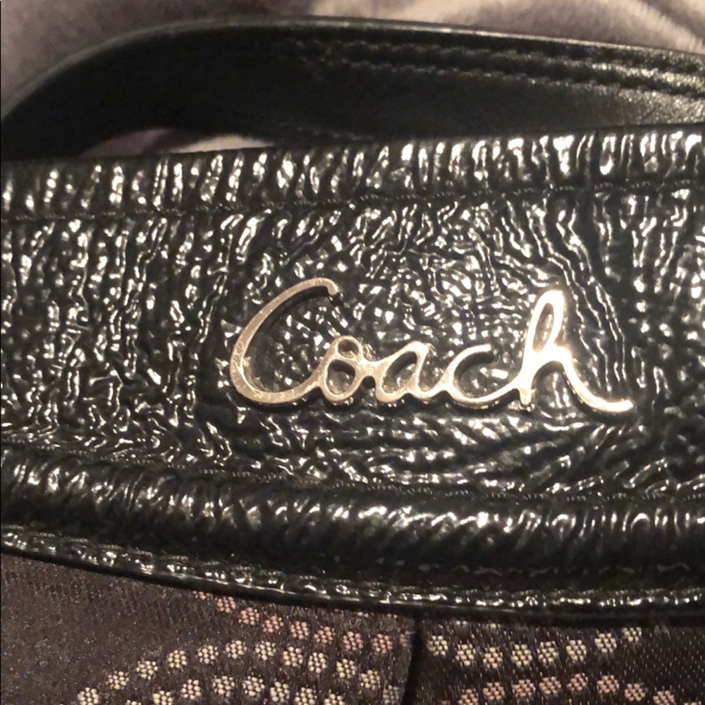 Authentic Coach Handbag - Black Euc - image 6